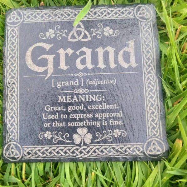 Irish Slang Slate Coaster Set – Laser Engraved (Set of 4)