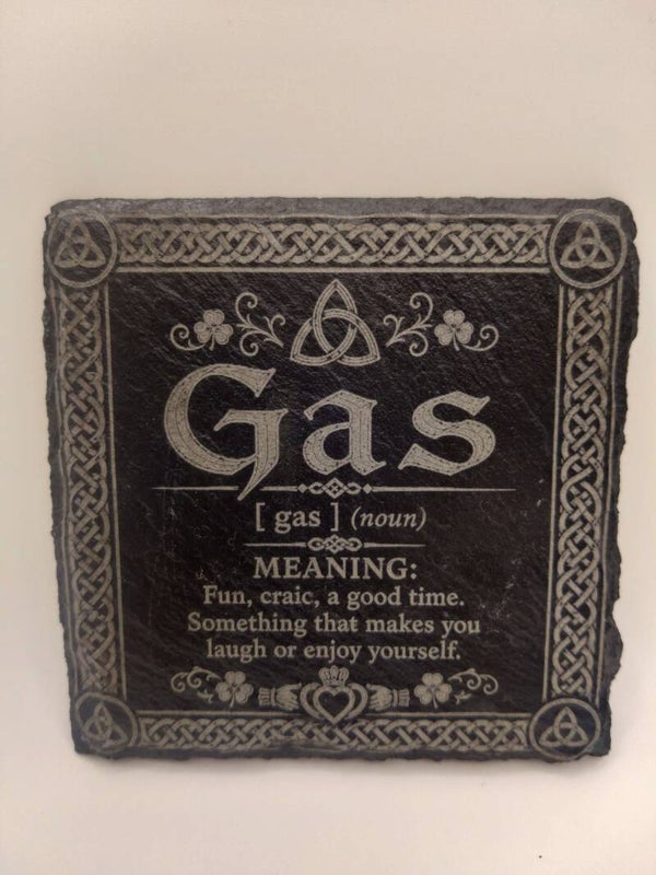 "Gas" Irish slang