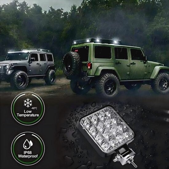 Led-werklamp 48 W - Waterdichte 12V Offroad Schijnwerper