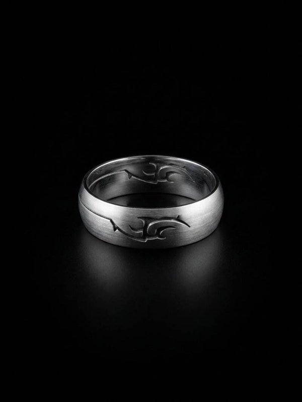 Stalen ring tribal