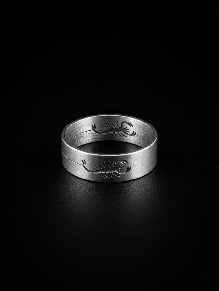 Stalen ring schorpioen