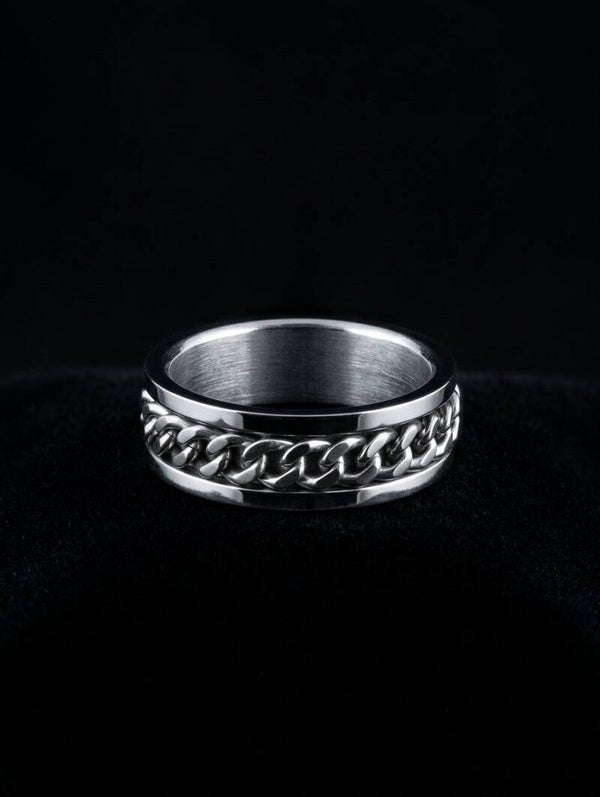 Stalen ring ketting