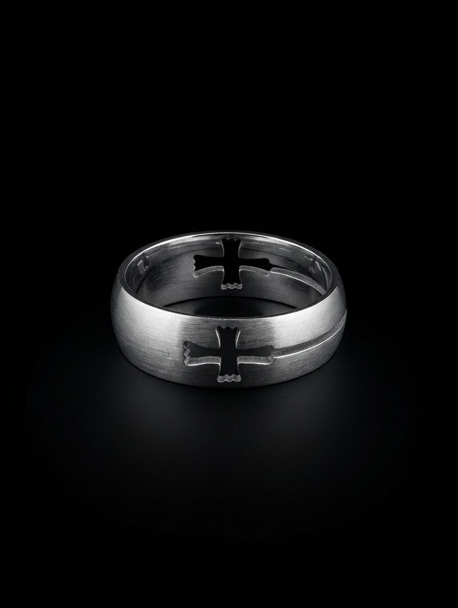 Stalen ring kruis