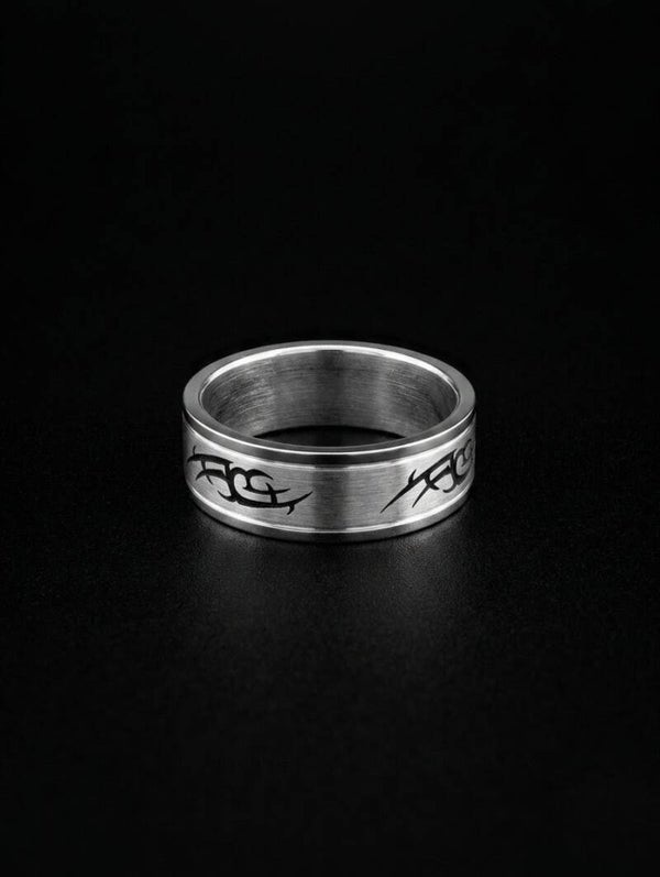Stalen ring tribal