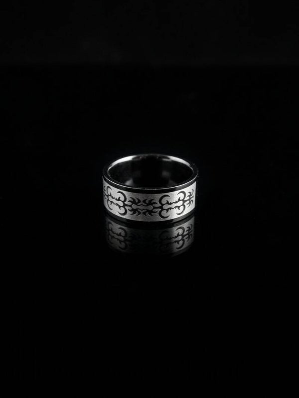 Stalen ring tribal