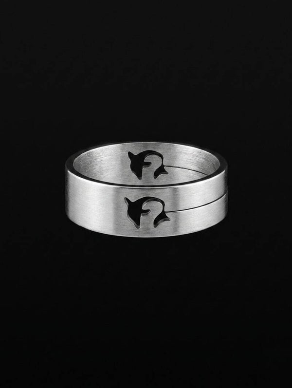 Stalen ring dolfijn
