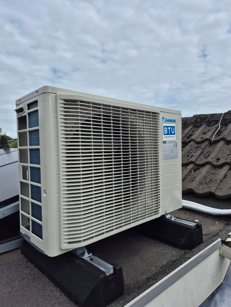airco montage slaapkamer Heemstede BTU-airconditioning