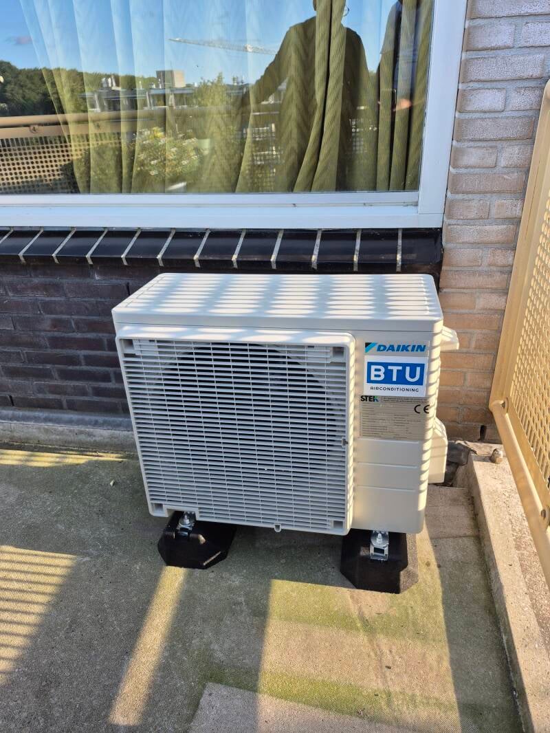 airco balkon appartement Heemstede BTU-airconditioning