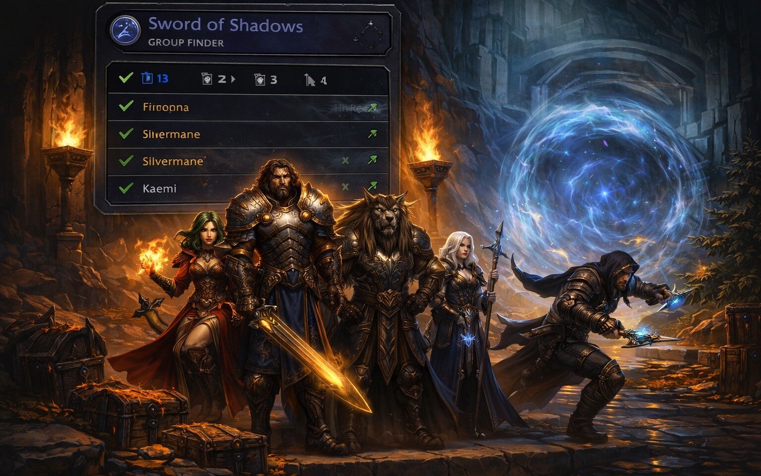 TeamUpGamer M+ Search Seite