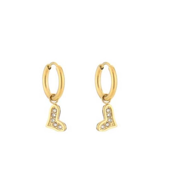 Oorbellen hartje studs