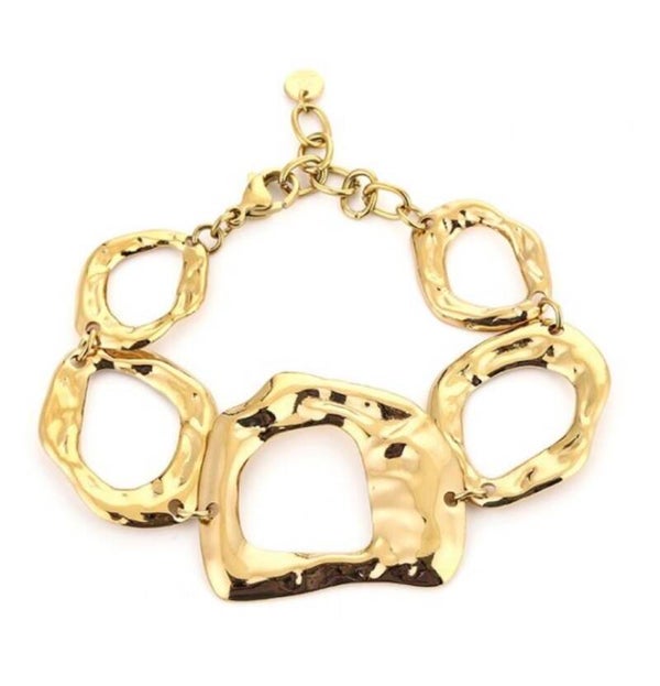 Armband cirkels goudkleurig