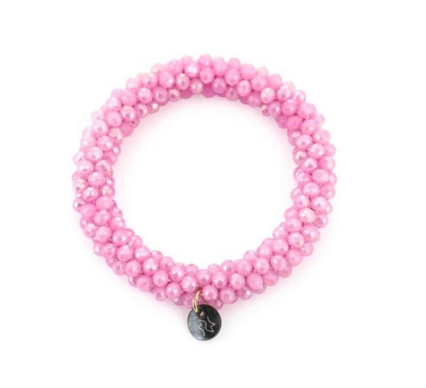 Armband strass pink