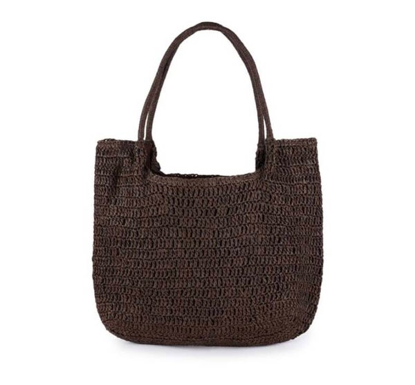 Strandtas/Shopper chocolade bruin