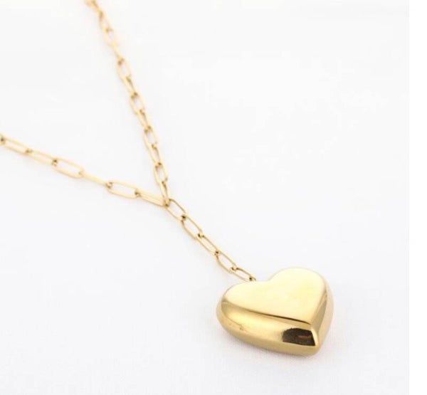 Ketting Y model met groot hart