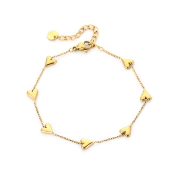 Armband kleine hartjes