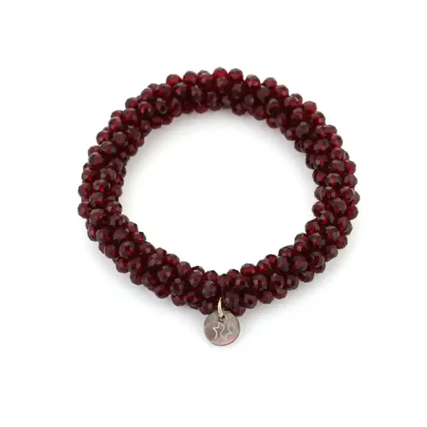 Armband strass bordeaux