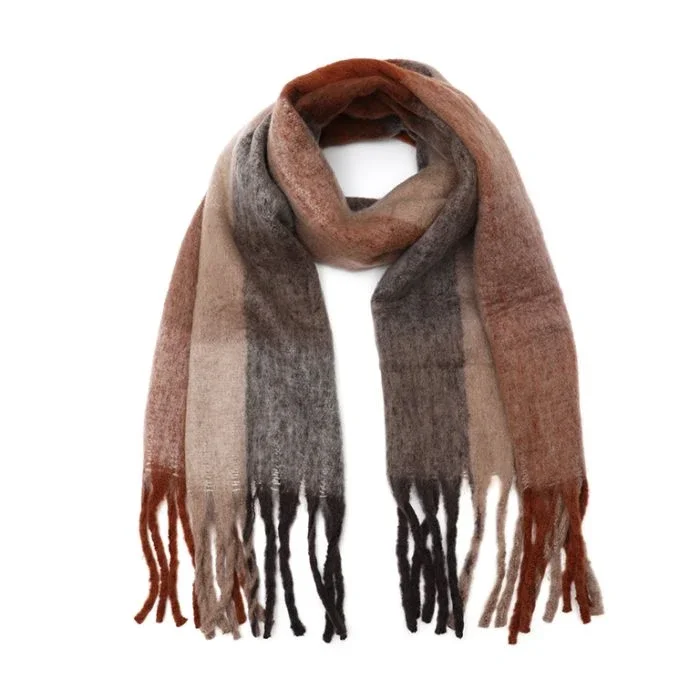Sjaal ruit Camel