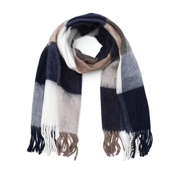 Sjaal ruit blauw