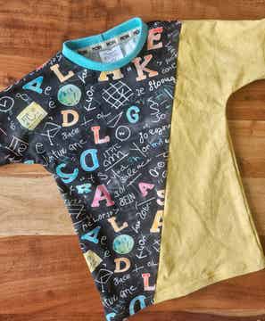 T-Shirt Schule gelb Gr.116