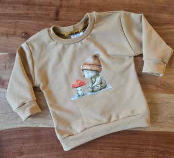 Sweater  Bärchen Fliegenpilz Gr.74