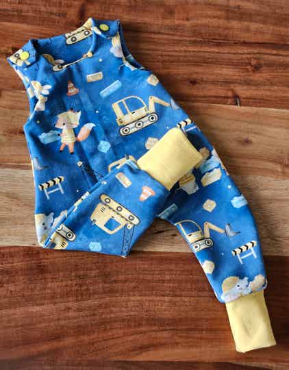 Strampler Baustelle Gr. 56