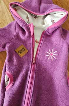 Walkanzug Schmetterling pink  Gr.74