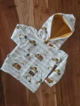 Hoodie gelb Baustelle Gr. 92