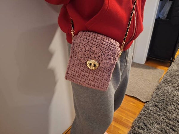 Edle Tasche Handgehäkelt Einzelstück
