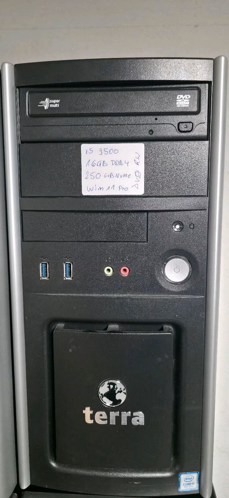 PC INTEL I5 9500 16GB RAM DDR4 256GB SSD WINDOWS 11