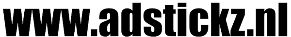 www.adstickz.nl sticker 20x2.5cm