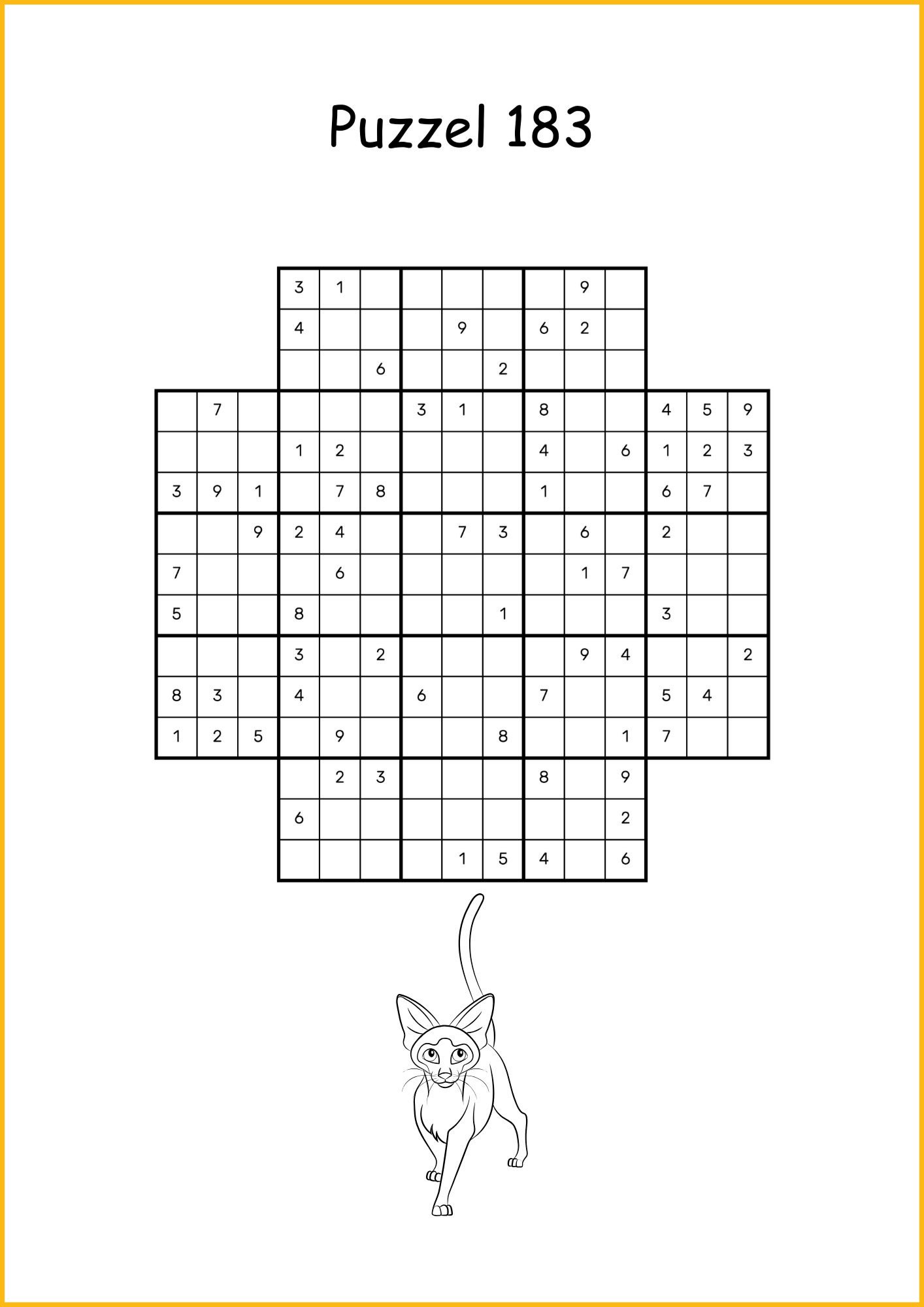 Gratis sudoku oefenblaadje met dieren - printbaar