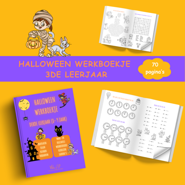 Halloween Werkboekje 3de leerjaar (8 – 9 jaar)