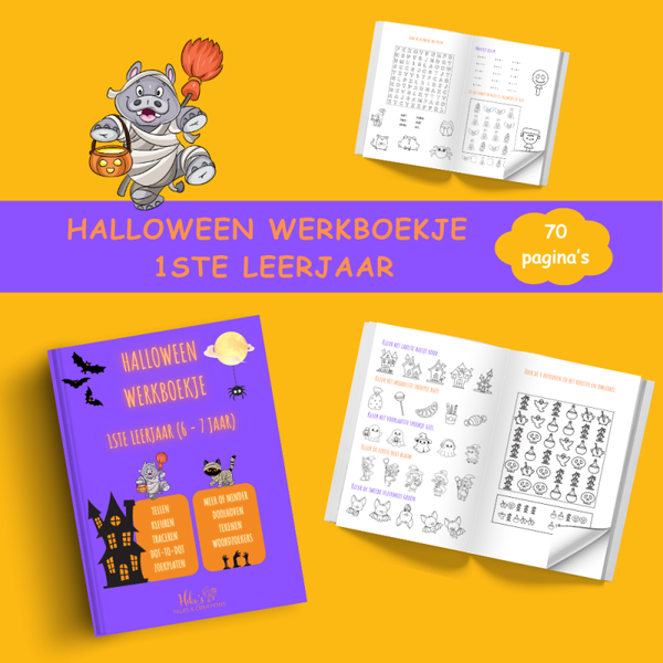 Halloween Werkboekje 1ste Leerjaar (6 tot 7 jaar)