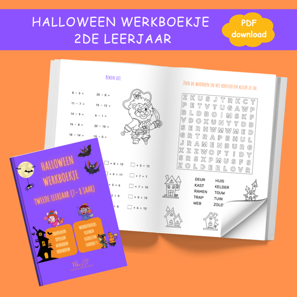 Halloween Werkboekje 2de leerjaar (7 tot 8 jaar)