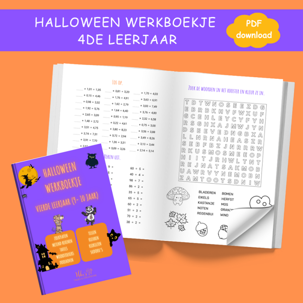 Halloween Werkboekje 4de leerjaar (9 – 10 jaar)