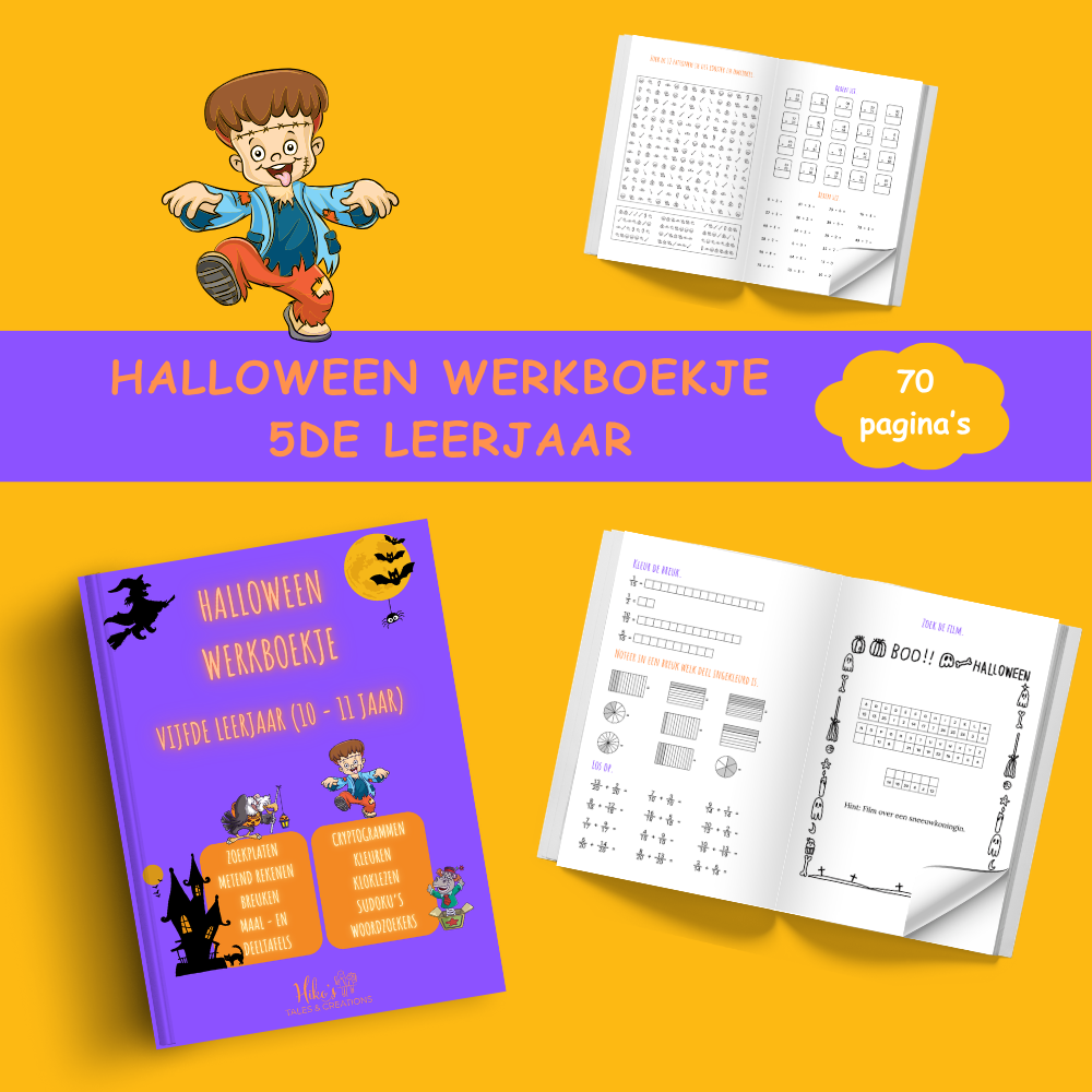 Halloween Werkboekje 5de leerjaar (10 – 11 jaar).