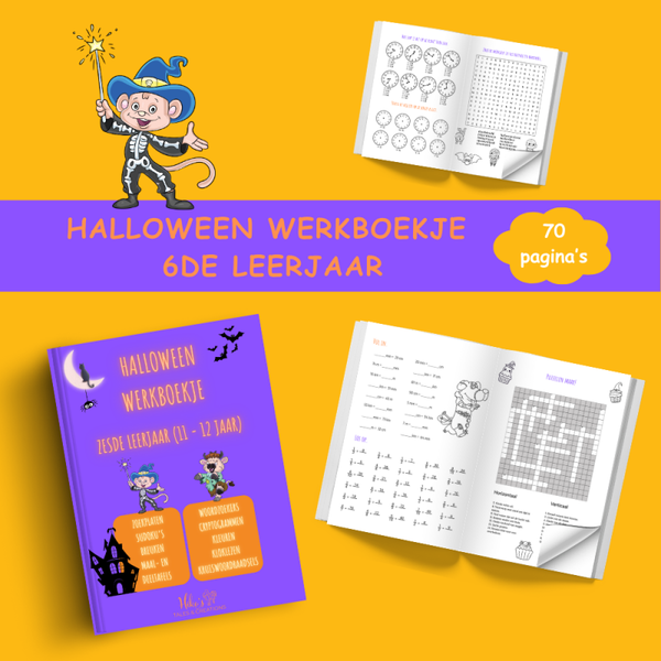 Halloween Werkboekje 6de leerjaar (11 – 12 jaar).
