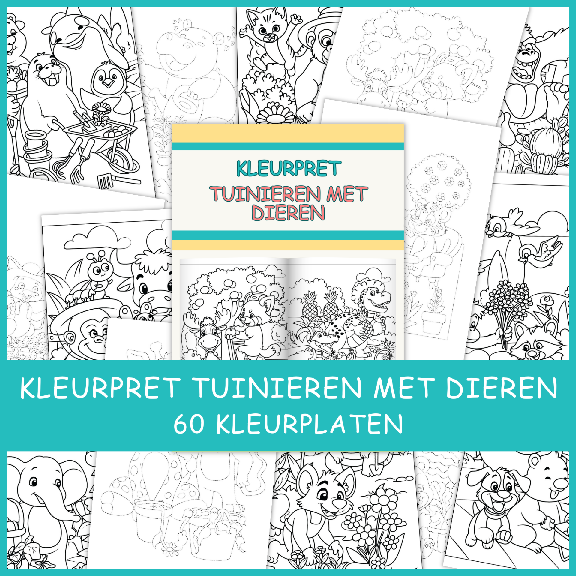 Kleurpret met Hiko’s Tales & Creations: Tuinieren met Dieren