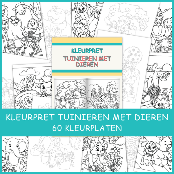 Kleurpret met Hiko’s Tales & Creations: Tuinieren met Dieren