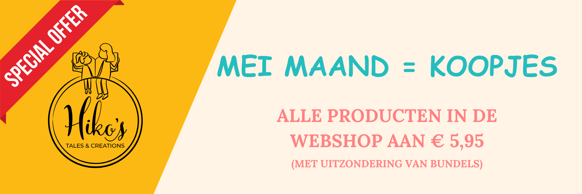 Logo Hiko's Tales & Creations - Printbare werkbladen voor kinderen (PDF)