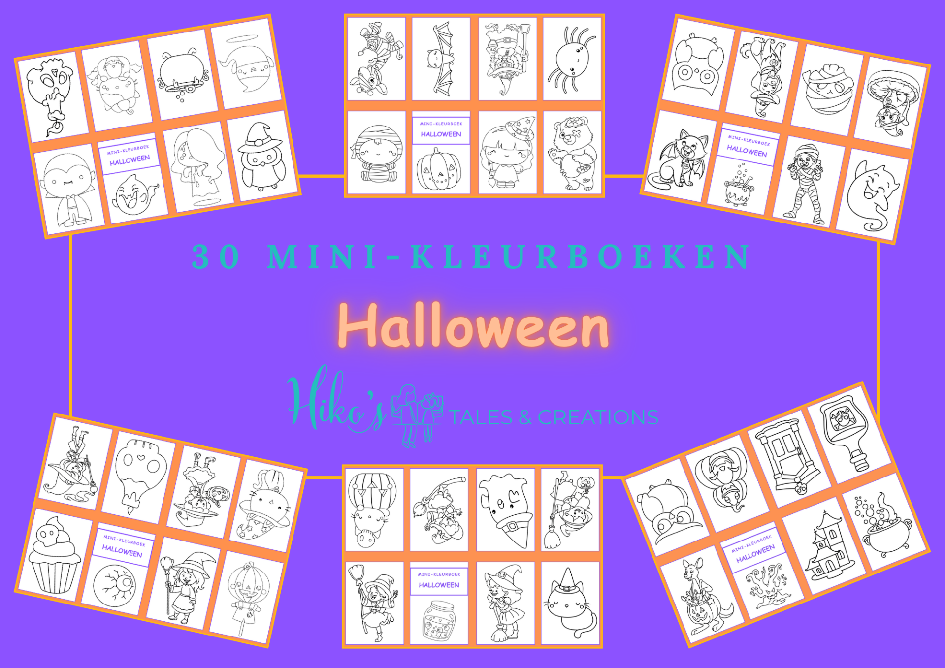 Mini-kleurboekjes: Halloween
