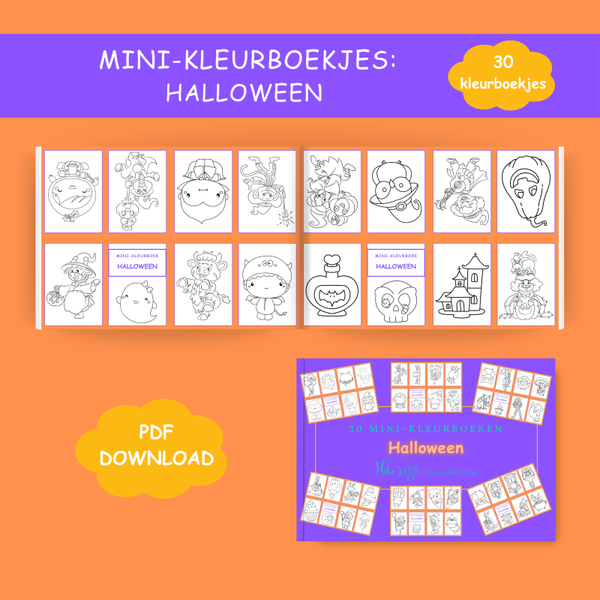 Mini-kleurboekjes: Halloween