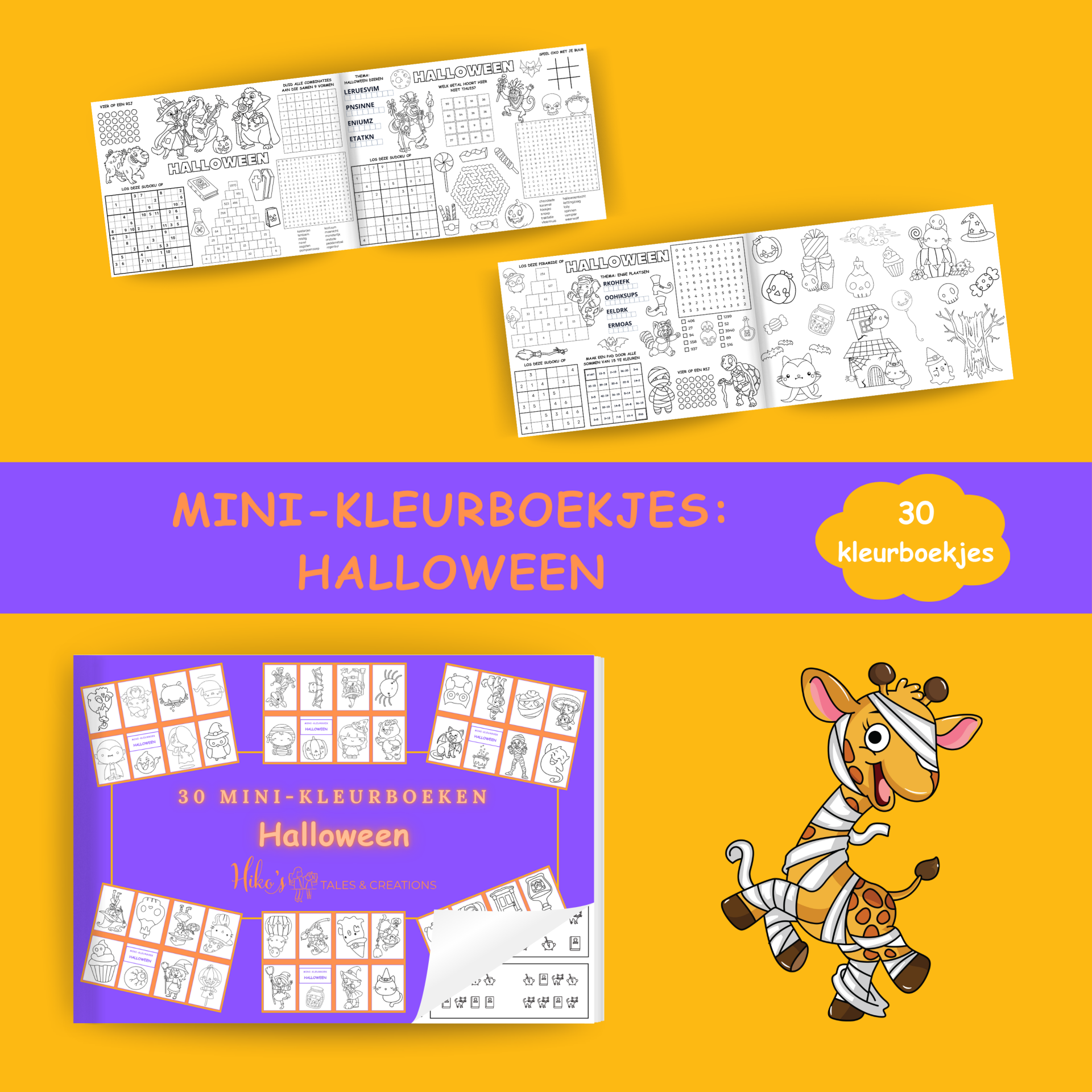 Mini-kleurboekjes: Halloween
