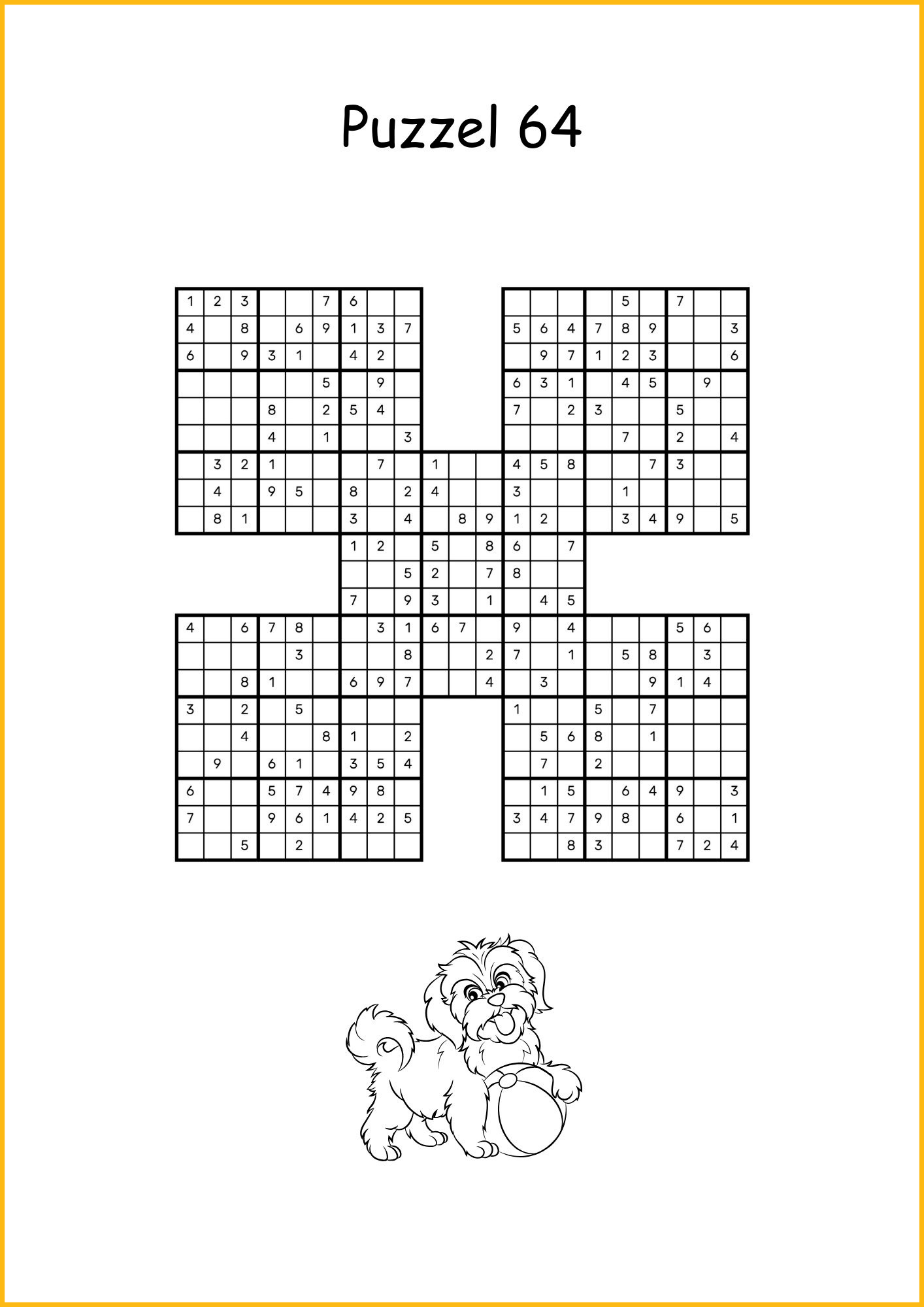 sudoku voor kinderen 9x9 met muizen en kaas