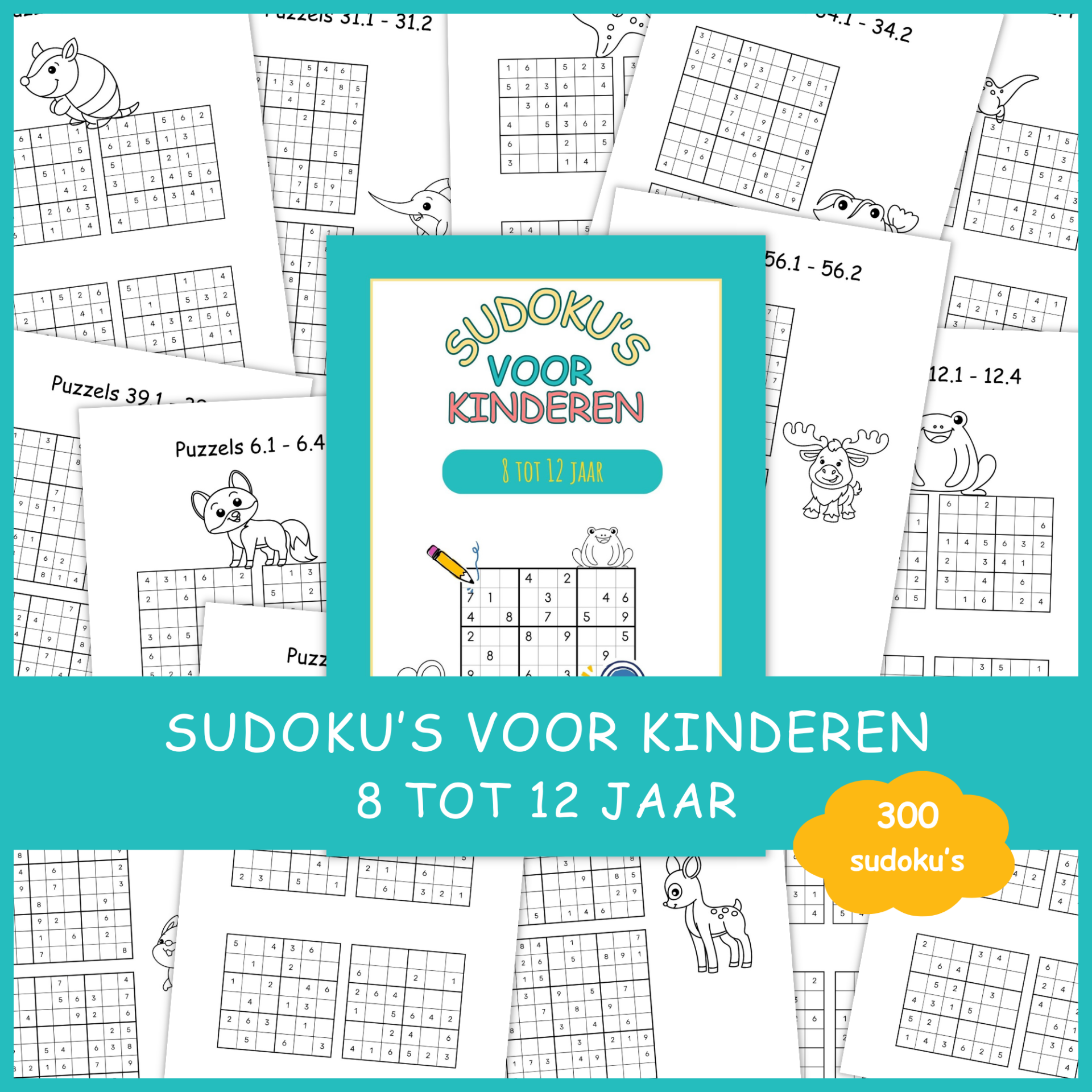 Sudoku's voor kinderen van 8 tot 12 jaar