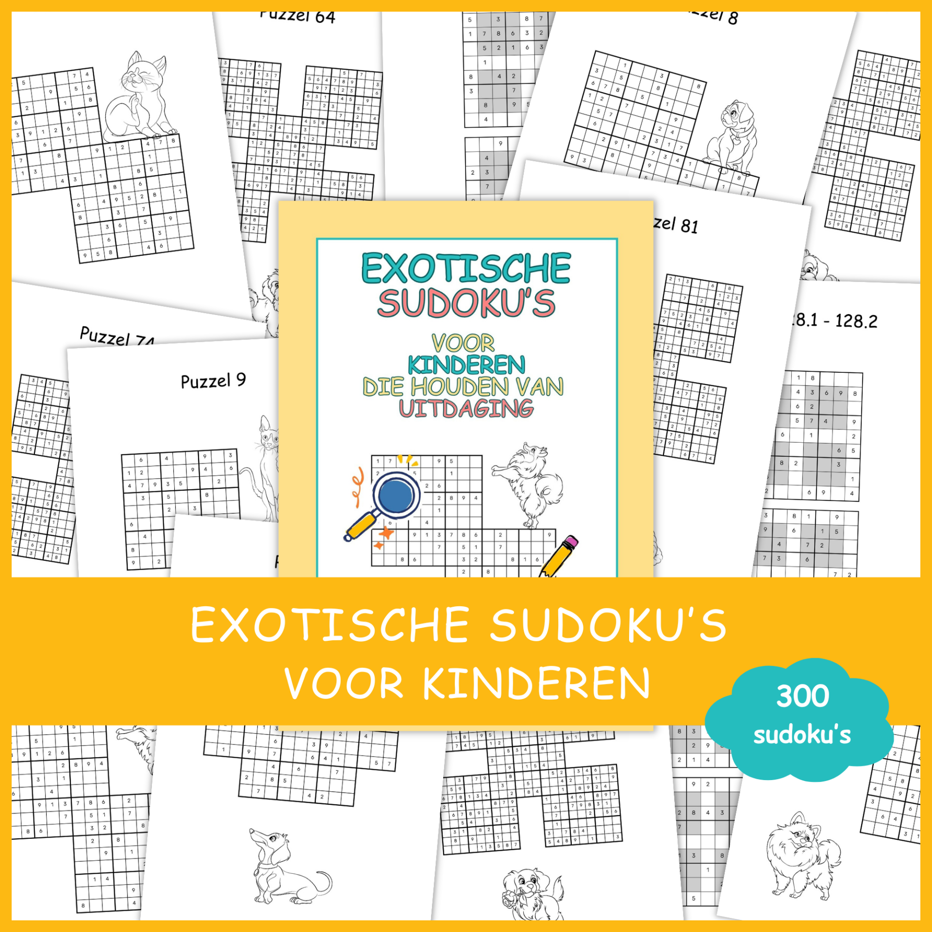 Exotische sudoku's voor kinderen