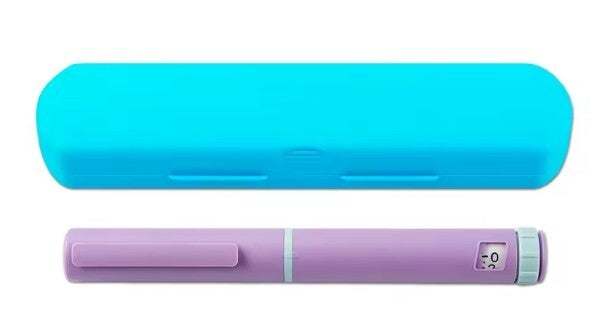 Reusable Pen & Case - Purple & Teal