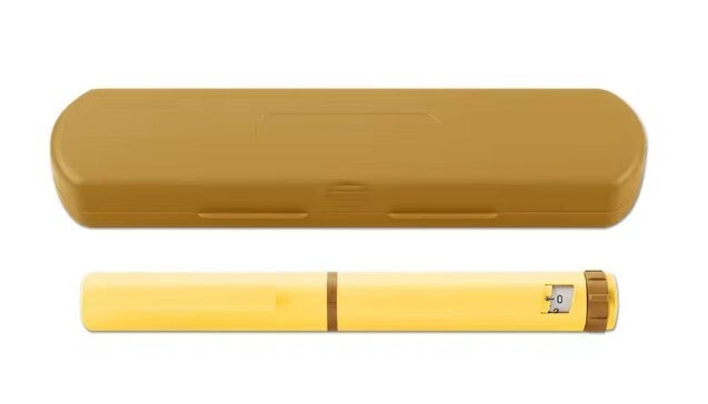 Reusable Pen & Case - Yellow & Gold