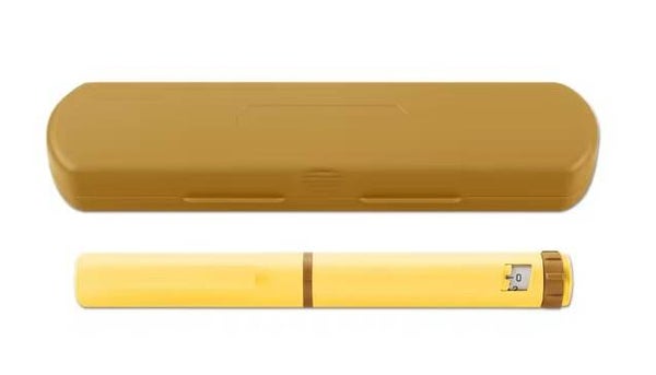 Reusable Pen & Case - Yellow & Gold