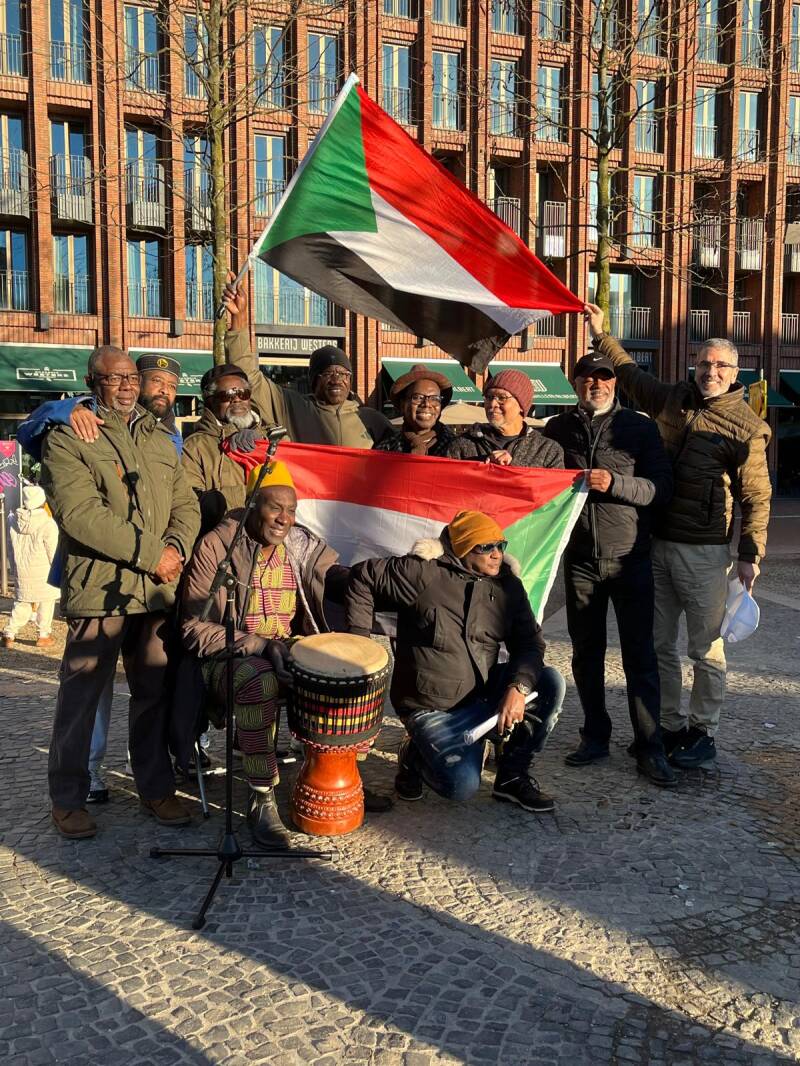 Demonstratie voor Sudan 2025